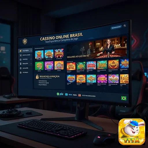 Ilustração de Experimente a Plataforma 777a com Segurança e Tecnologia Avançada